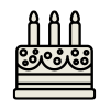 Geburtstag Torte Kuchen Feier Veranstaltung Party Icon